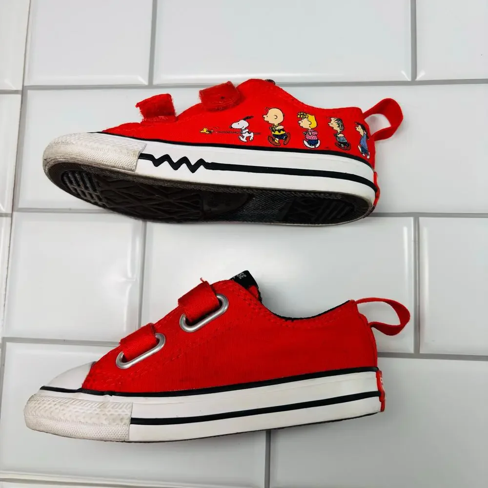 Converse x Peanuts Chuck Taylor All‎ Star 2V Lo Shoes A01870F Size 7